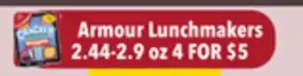 Tony’s Fresh Market Armour Lunchmakers offer