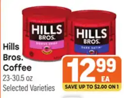 Tony’s Fresh Market Hills Bros. Coffee offer