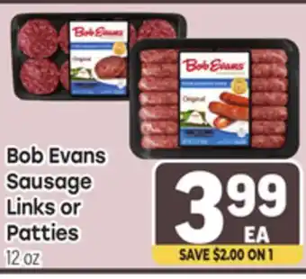 Tony’s Fresh Market Bob Evans Sausage Links or Patties offer