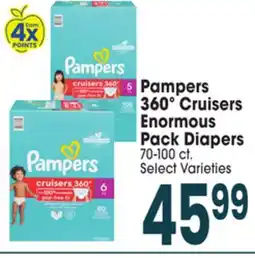 Jewel-Osco Pampers 360º Cruisers Enormous Pack Diapers offer
