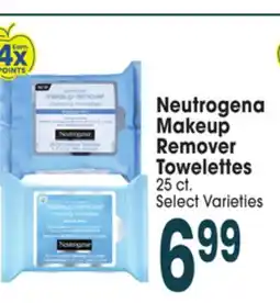 Jewel-Osco Neutrogena Makeup Remover Towelettes offer