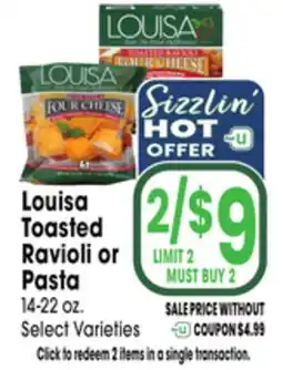 Jewel-Osco Louisa Toasted Ravioli or Pasta offer