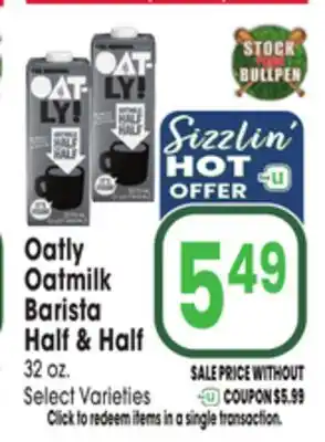 Jewel-Osco Oatly Oatmilk Barista Half & Half offer