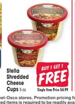 Jewel-Osco Stella Shredded Cheese Cups offer