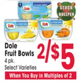 Jewel-Osco Dole Fruit Bowls offer