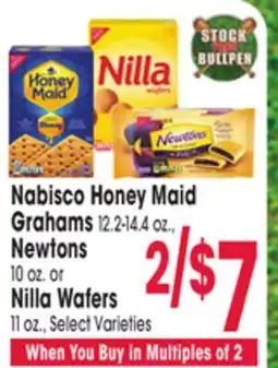 Jewel-Osco Nabisco Honey Maid Grahams 12.2-14.4 oz., Newtons 10 oz. or Nilla Wafers 11 oz offer