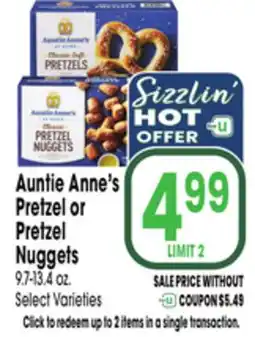 Jewel-Osco Auntie Anne's Pretzel or Pretzel Nuggets offer