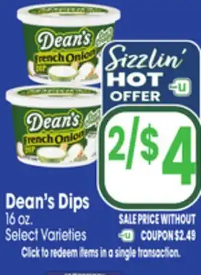 Jewel-Osco Dean's Dips offer