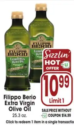 Jewel-Osco Filippo Berio Extra Virgin Olive Oil offer