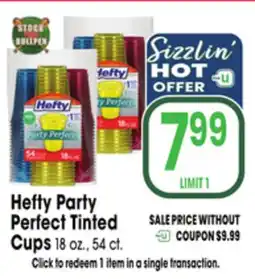 Jewel-Osco Hefty Party Perfect Tinted Cups offer
