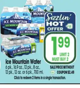 Jewel-Osco Ice Mountain Water offer