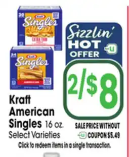 Jewel-Osco Kraft American Singles offer