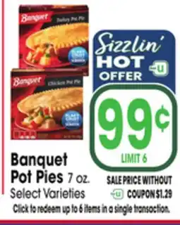 Jewel-Osco Banquet Pot Pies offer