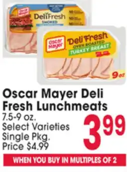Jewel-Osco Oscar Mayer Deli Fresh Lunchmeats offer