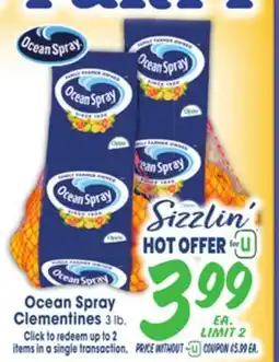 Jewel-Osco Ocean Spray Clementines offer