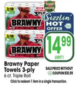 Jewel-Osco Brawny Paper Towels offer