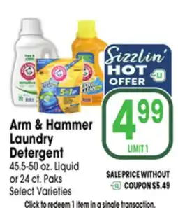 Jewel-Osco Arm & Hammer Laundry Detergent offer