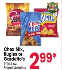 Jewel-Osco Chex Mix, Bugles or Gardetto's offer