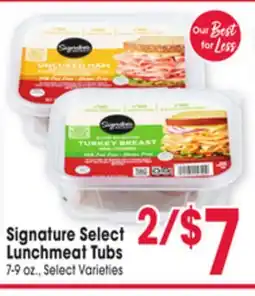 Jewel-Osco Signature Select Lunchmeat Tubs offer