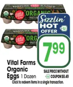 Jewel-Osco Vital Farms Organic Eggs offer