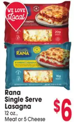 Jewel-Osco Rana Single Serve Single Serve Lasagna offer