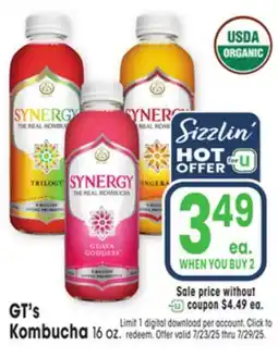 Jewel-Osco GT's Kombucha offer