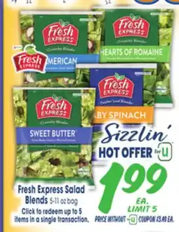 Jewel-Osco Fresh Express Salad Blends offer