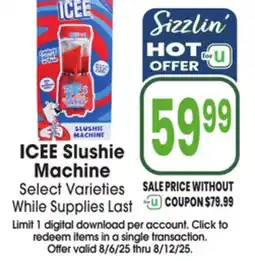 Jewel-Osco ICEE Slushie Machine offer