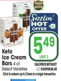 Jewel-Osco Keto Ice Cream Bars offer