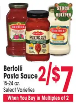 Jewel-Osco Bertolli Pasta Sauce offer