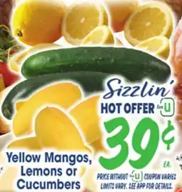 Jewel-Osco Yellow Mangos, Lemons or Cucumbers offer