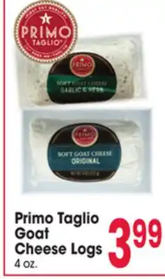 Jewel-Osco Primo Taglio Goat Cheese Logs offer