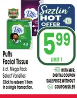 Jewel-Osco Puffs Facial Tissue offer