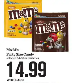 Mariano's M&M's Party Size Candy offer