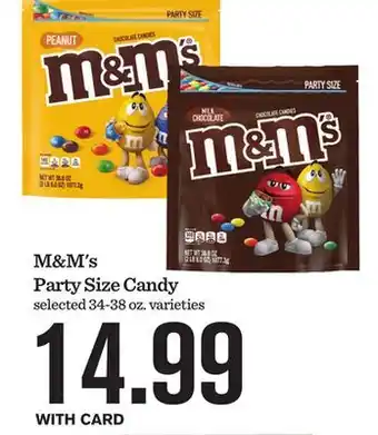 Mariano's M&M's Party Size Candy offer