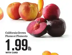 Mariano's California Grown Plums or Plumcots offer