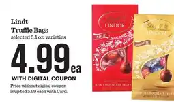 Mariano's Lindt Truffle Bags offer