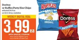 Mariano's Doritos or Ruffles Party Size Chips offer