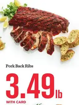 Mariano's Pork Back Ribs offer