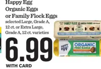 Mariano's Happy Egg Organic Eggs or Family Flock Eggs offer