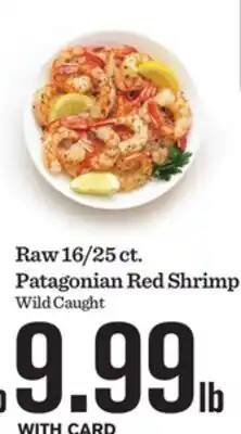 Mariano's Raw 16/25 ct. Patagonian Red Shrimp offer