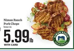 Mariano's Niman Ranch Pork Chops offer