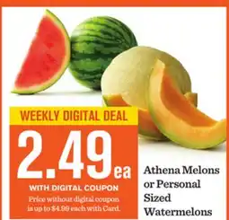 Mariano's Athena Melons or Personal Sized Watermelons offer