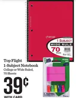 Mariano's Top Flight 1-Subject Notebook offer