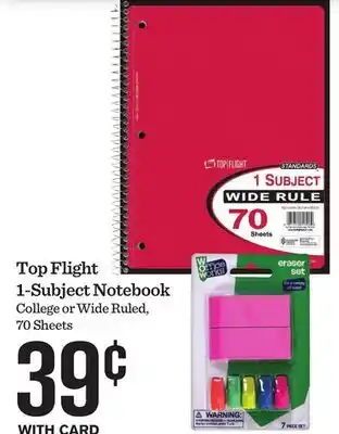 Mariano's Top Flight 1-Subject Notebook offer