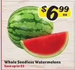 Winn Dixie Whole Seedless Watermelons offer