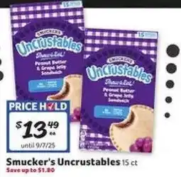 Winn Dixie Smucker's Uncrustables offer