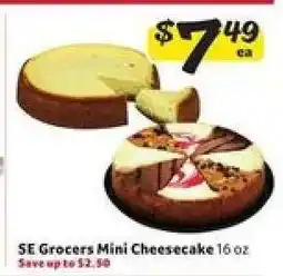 Winn Dixie SE Grocers Mini Cheesecake offer
