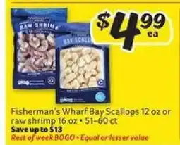Winn Dixie Fisherman's Wharf Bay Scallops offer
