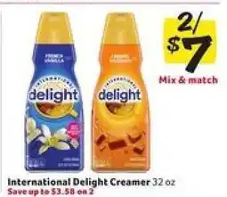 Winn Dixie International Delight Creamer offer